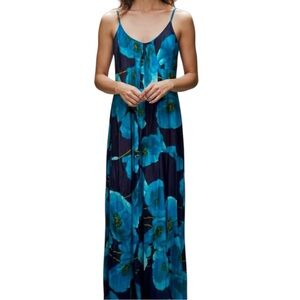 Jackpot Blue Floral Maxi Dress Size Medium NWT